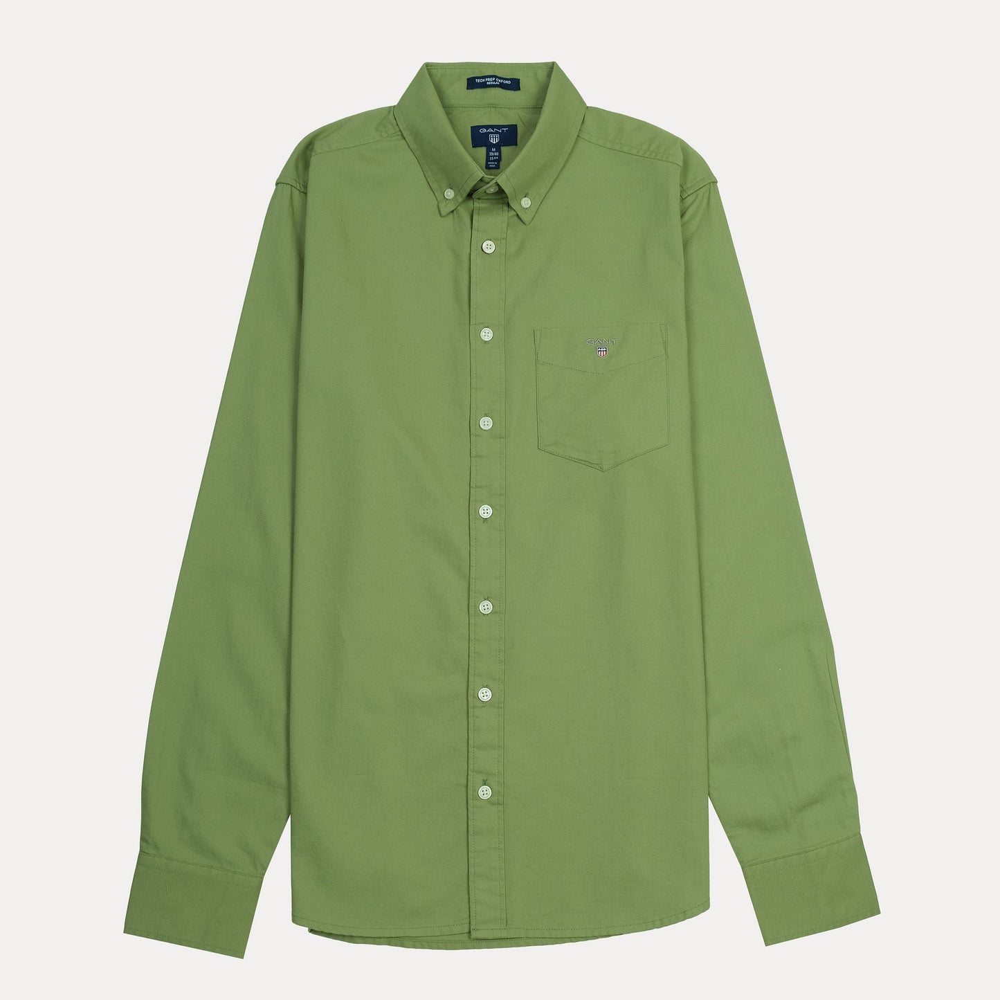 GANT Tech Prep Oxford Shirt in Lush Green - Effortlessly Stylish and Versatile