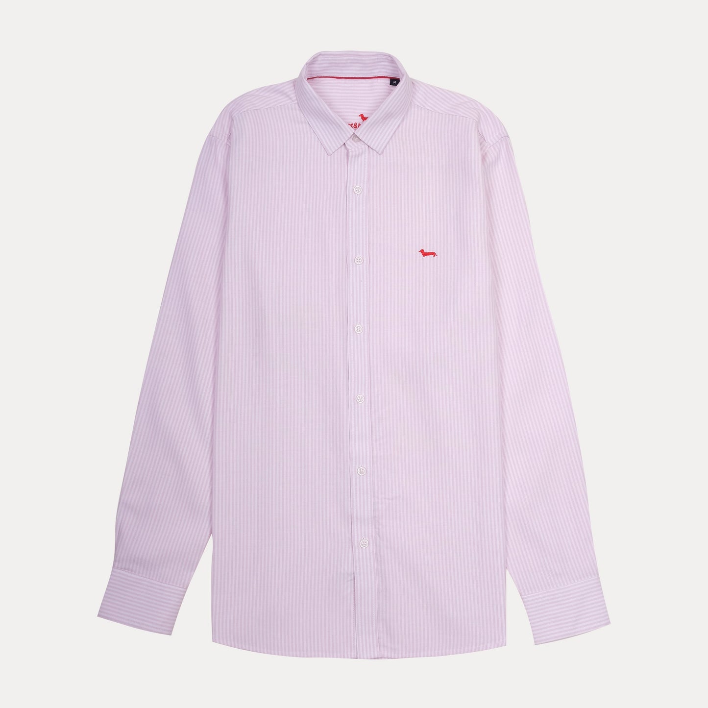 HARMONT&BLAINE Harmont & Blaine Striped Regular Fit Dress Shirt in Pink