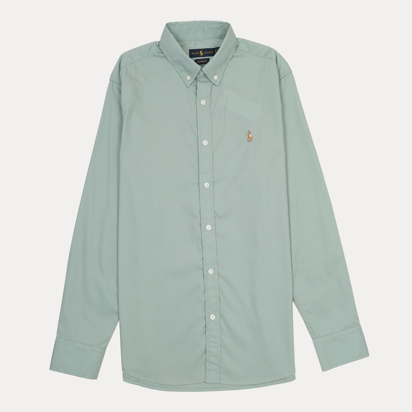 RALPH LAUREN Astral Jade Custom Fit Long Sleeve Shirt