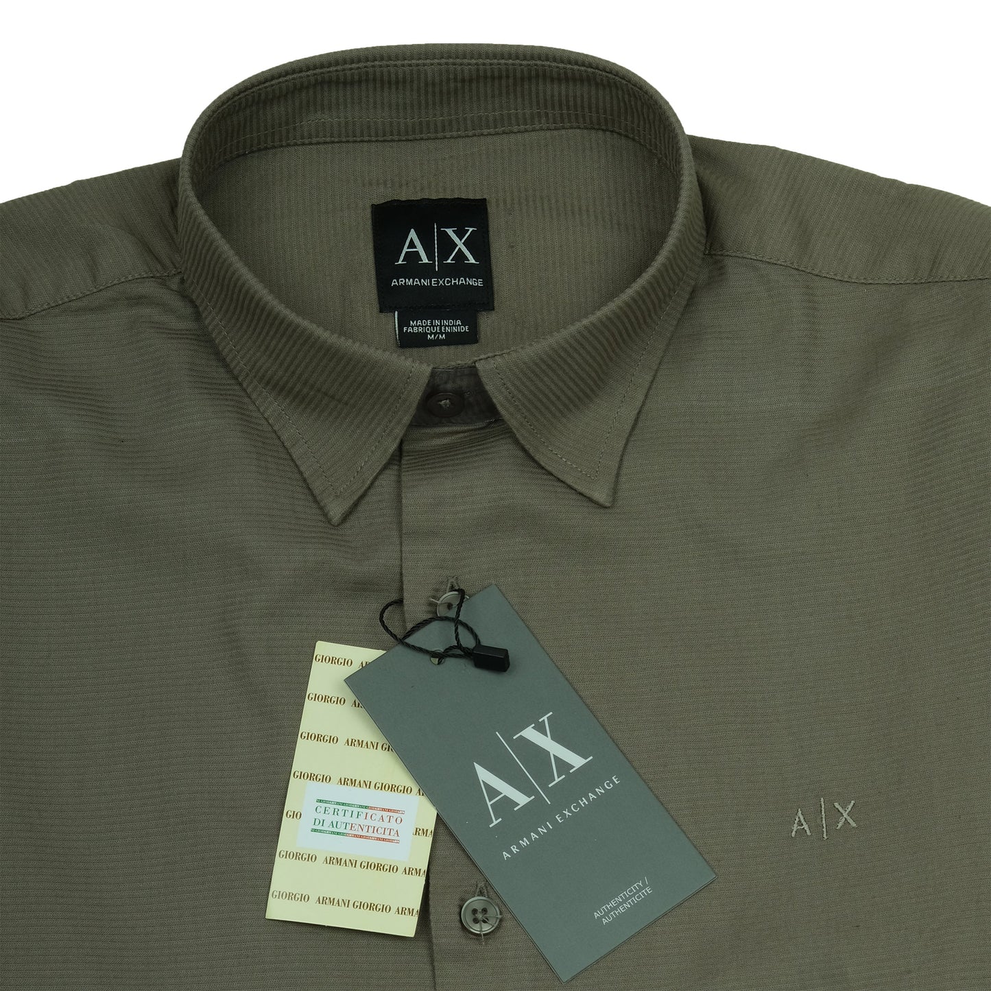 Armani Exchange Olive Whisper Long Sleeve Shirt