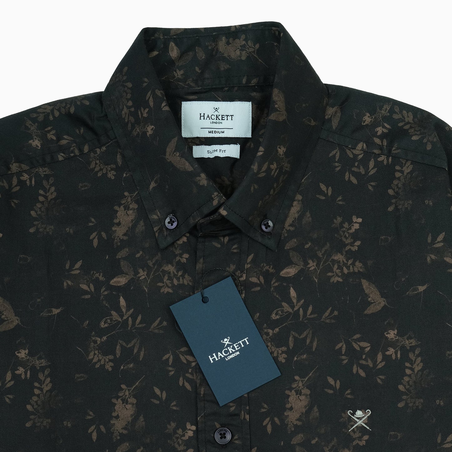 HACKETT Floral Print Long Sleeve Shirt