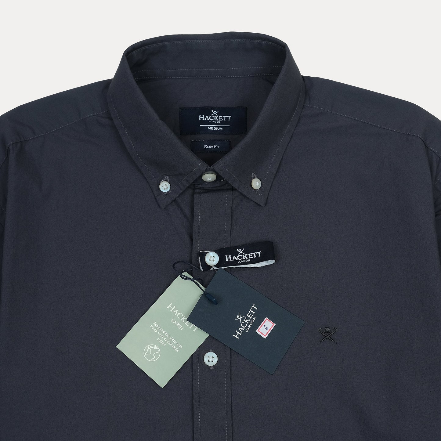 HACKETT Elegant Olive Slim Fit Shirt