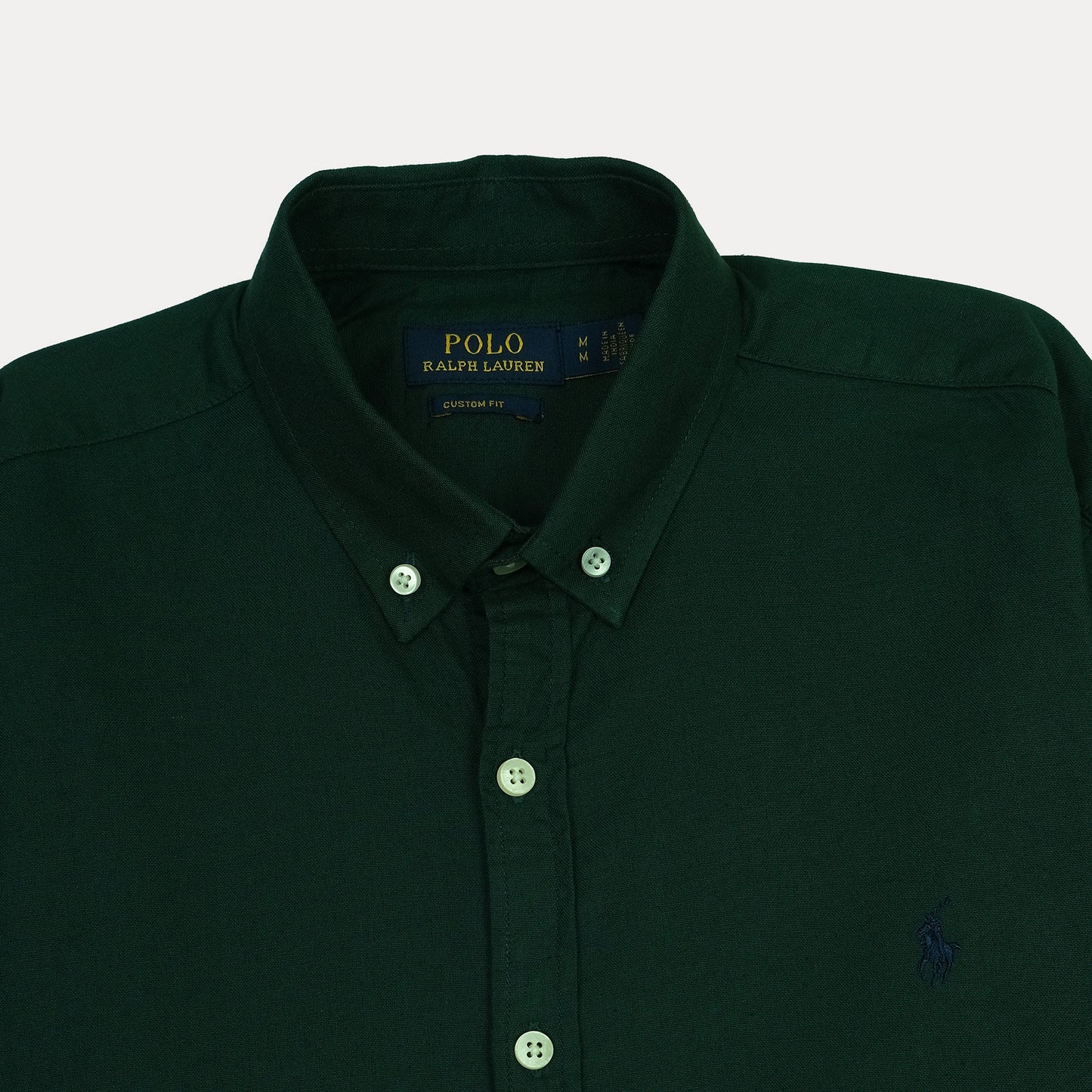 POLO RALPH LAUREN Classic Fit Button-Down Shirt in Forest Green