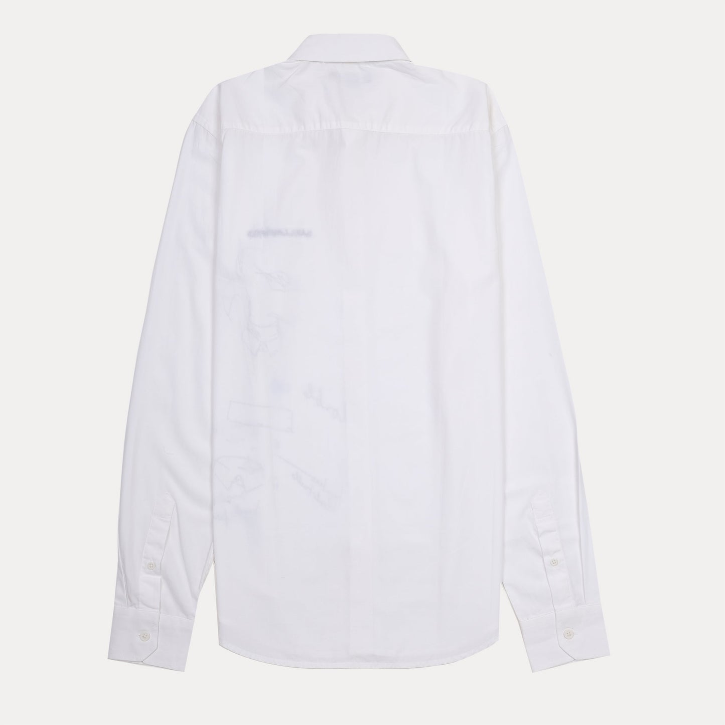 KARL LAGERFELD Elegant White Canvas Shirt with Artistic Illustrations