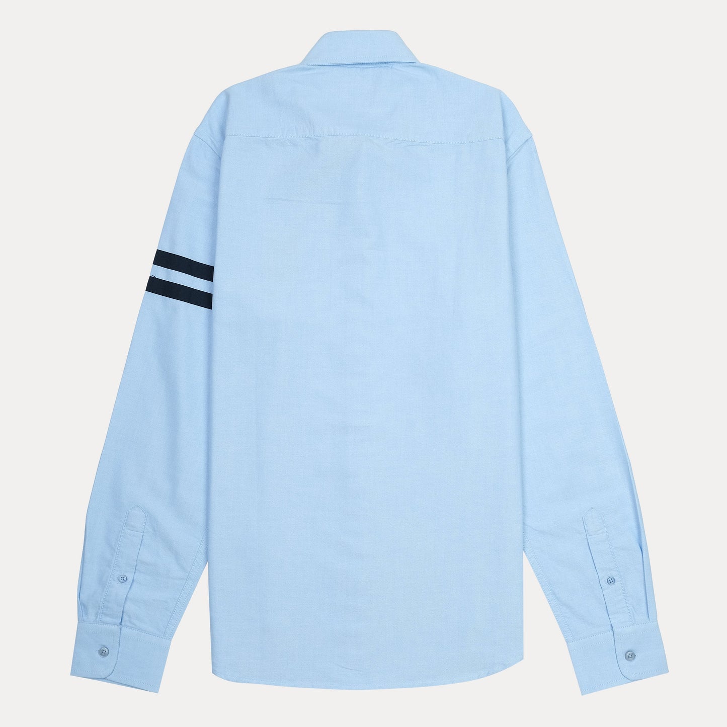 HACKETT Effervescent Sky Blue Slim Fit Shirt with Striped Elegance