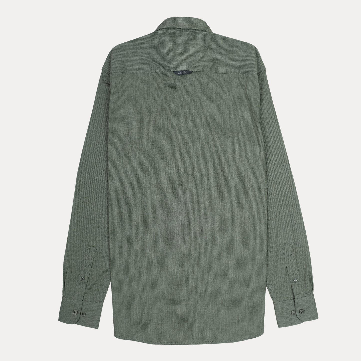 Armani Exchange Effortlessly Chic Olive Green Textured Shirt