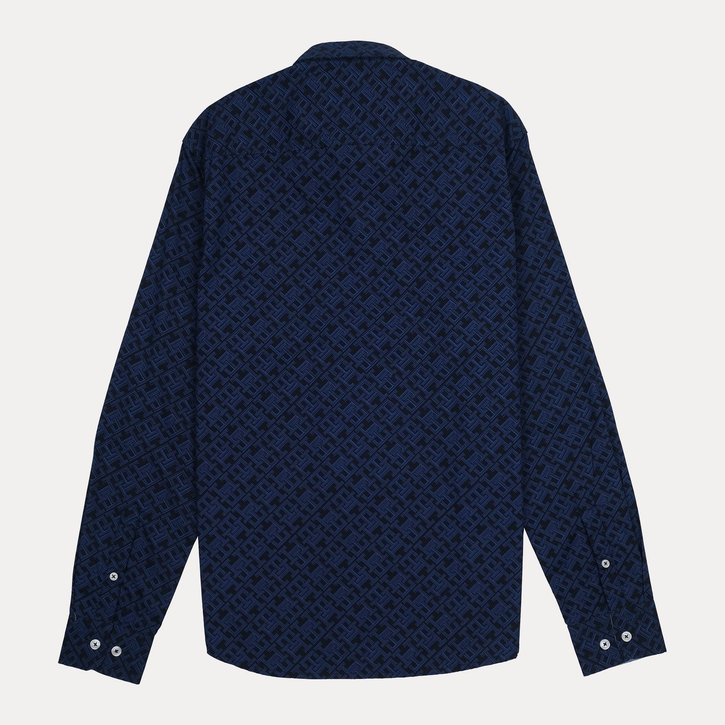 Tommy Hilfiger Organic Cotton Button-Up Shirt in Midnight Mosaic