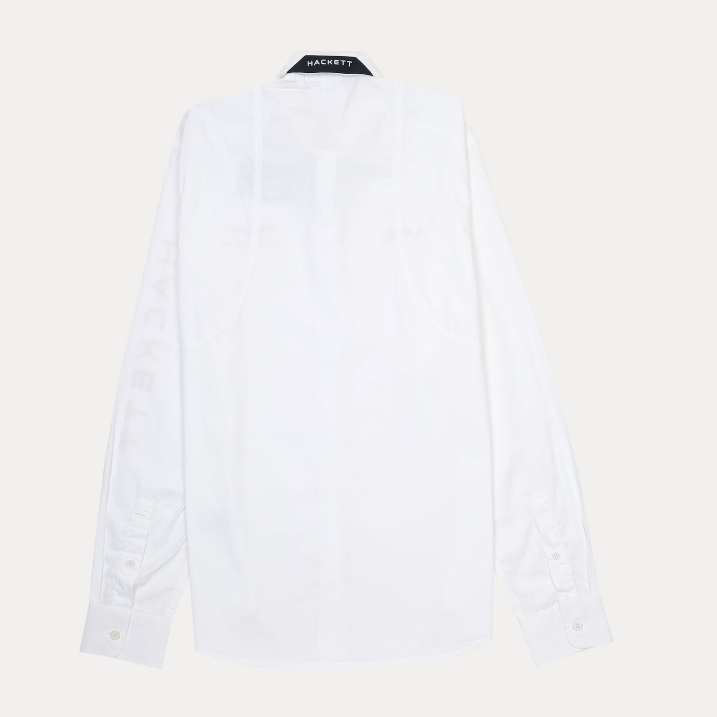 HACKETT Elegant White Cotton Shirt with Aston Martin Accents