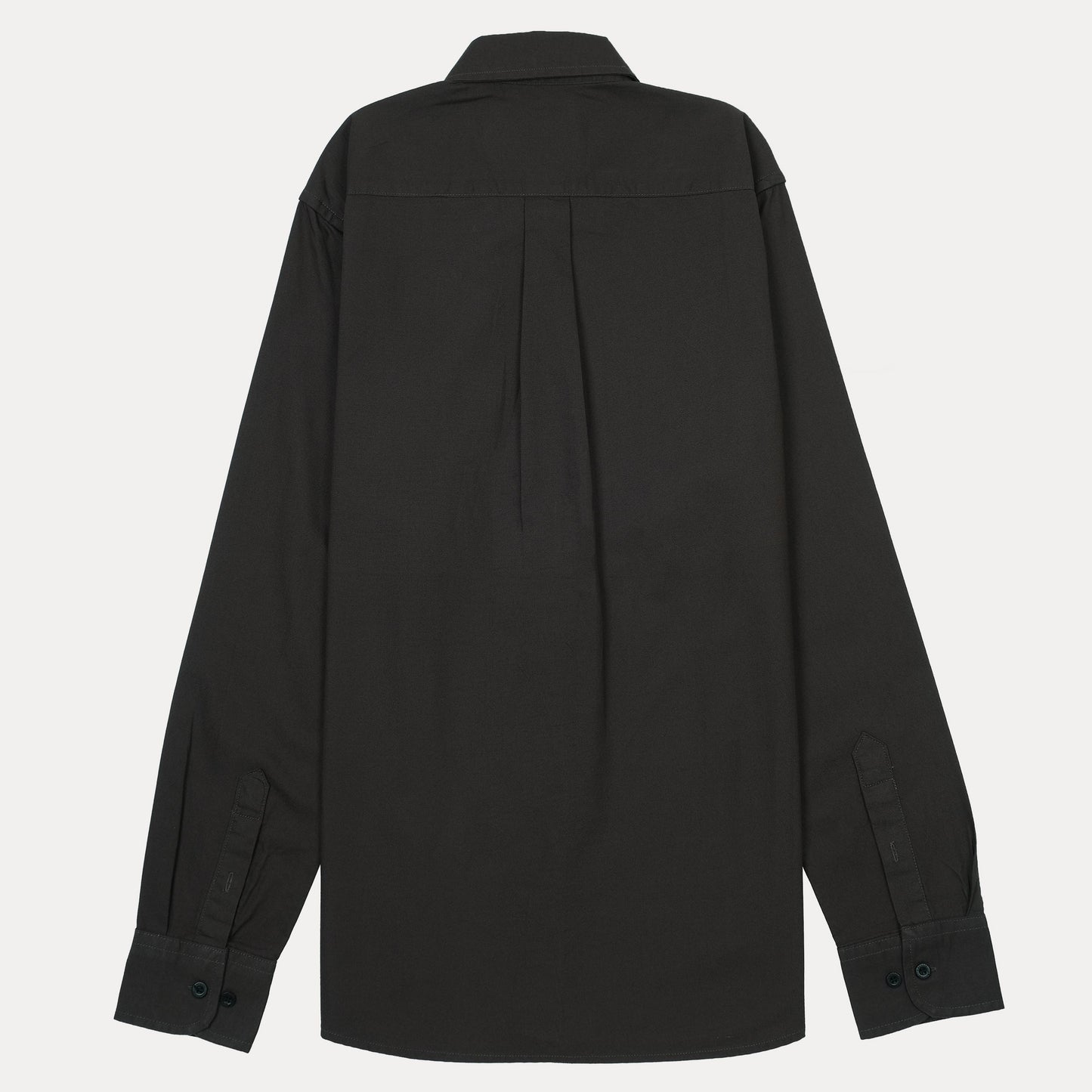 Lacoste Elegant Charcoal Cotton Button-Up Shirt