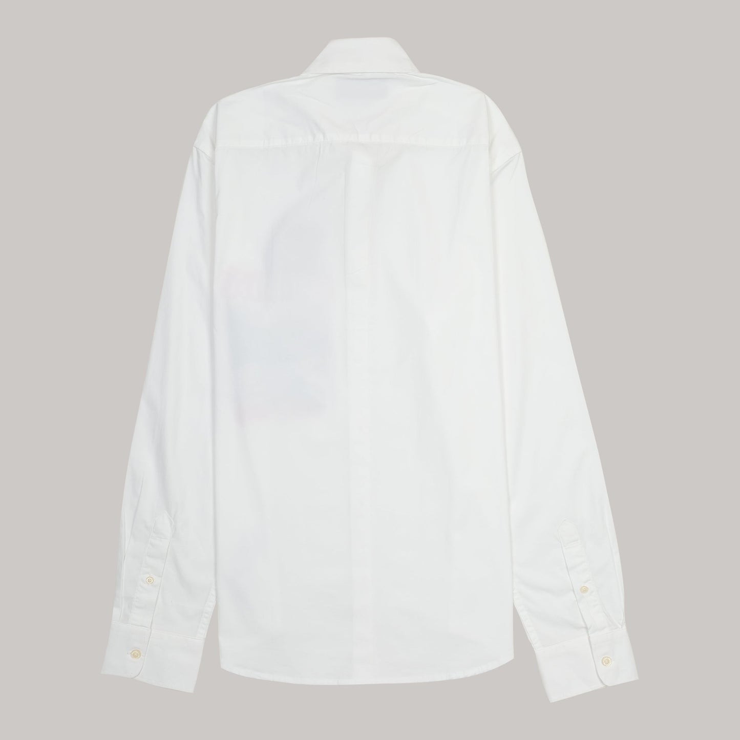 DSQUARED2 Opulent Pearl White Classic Fit Long Sleeve Button-Up Shirt