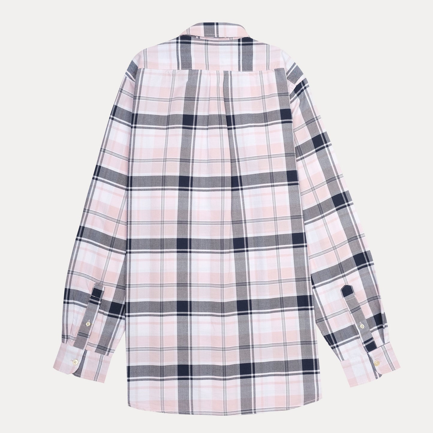 Polo Ralph Lauren Custom Fit Plaid Shirt in Blush & Navy Harmony
