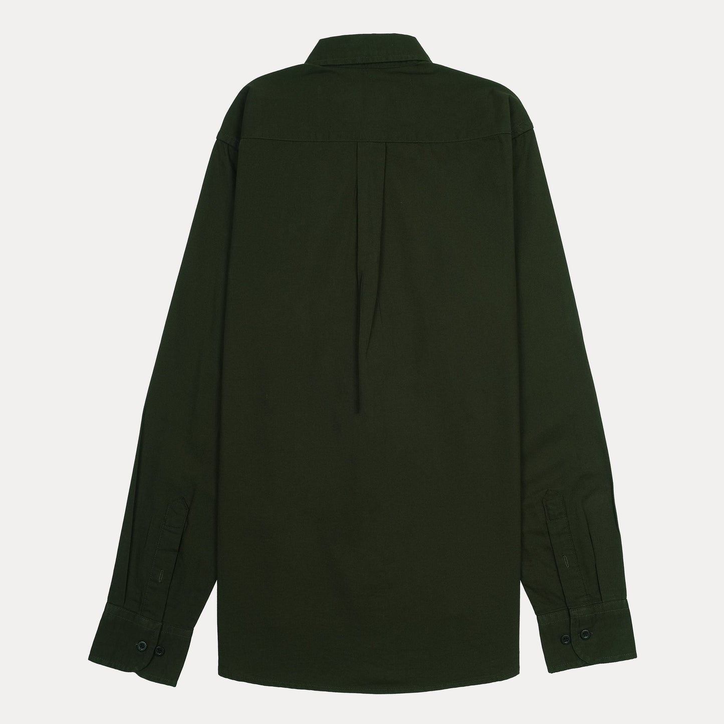 Lacoste Elegant Olive Green Regular Fit Shirt with Chic Embroidery