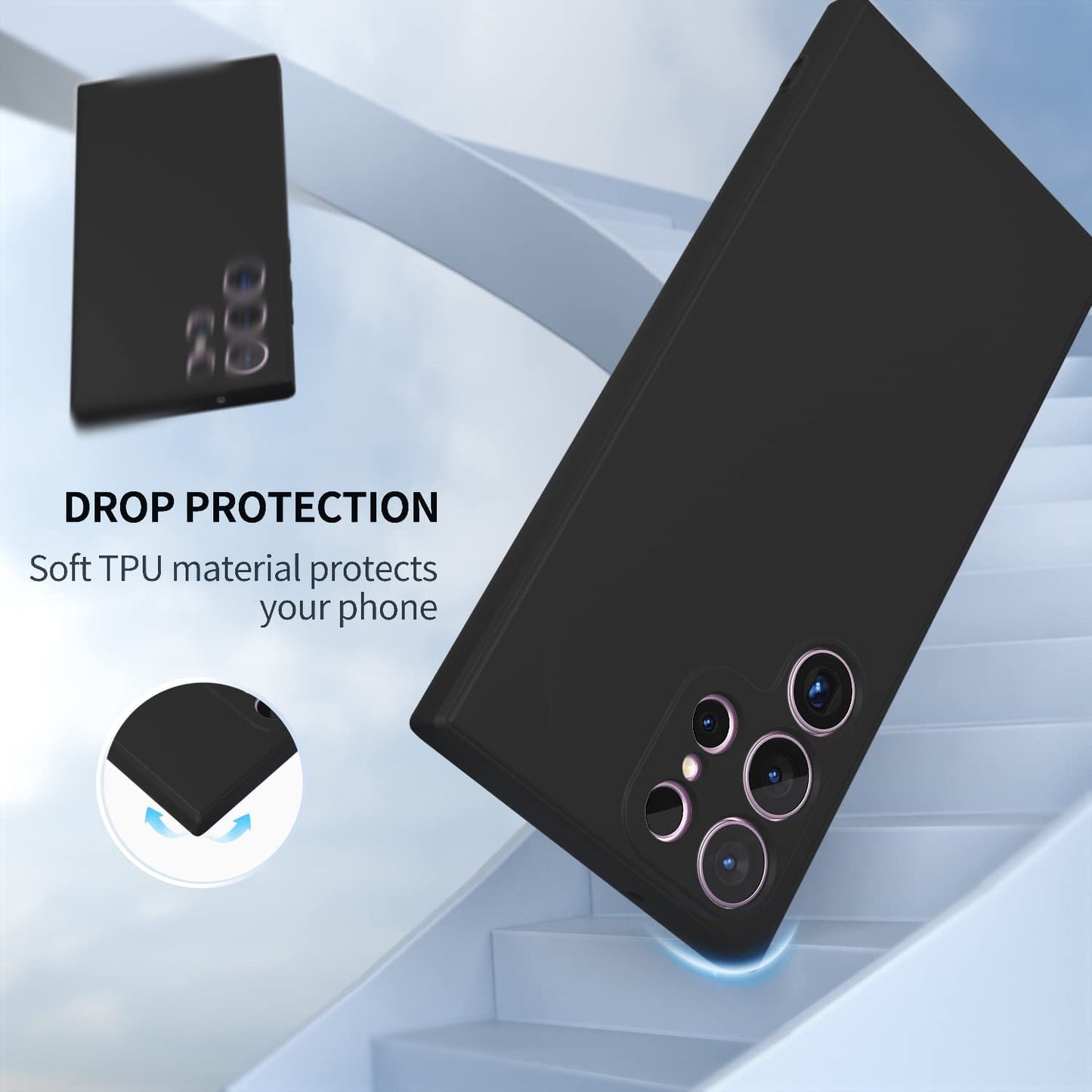 Samsung Galaxy S24 Ultra Liquid Silicon Case With Logo- Cream