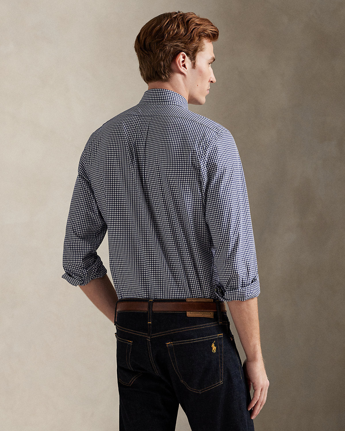 Polo Ralph Lauren Classic Fit Gingham Shirt in Charcoal Check