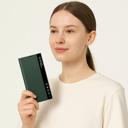 ZedgeShop Galaxy S Series PU Leather Side Window Flip Case