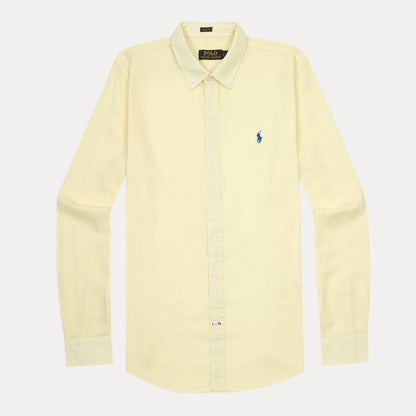Polo Ralph Lauren Classic Fit Sunny Lemon Linen Button-Up Shirt