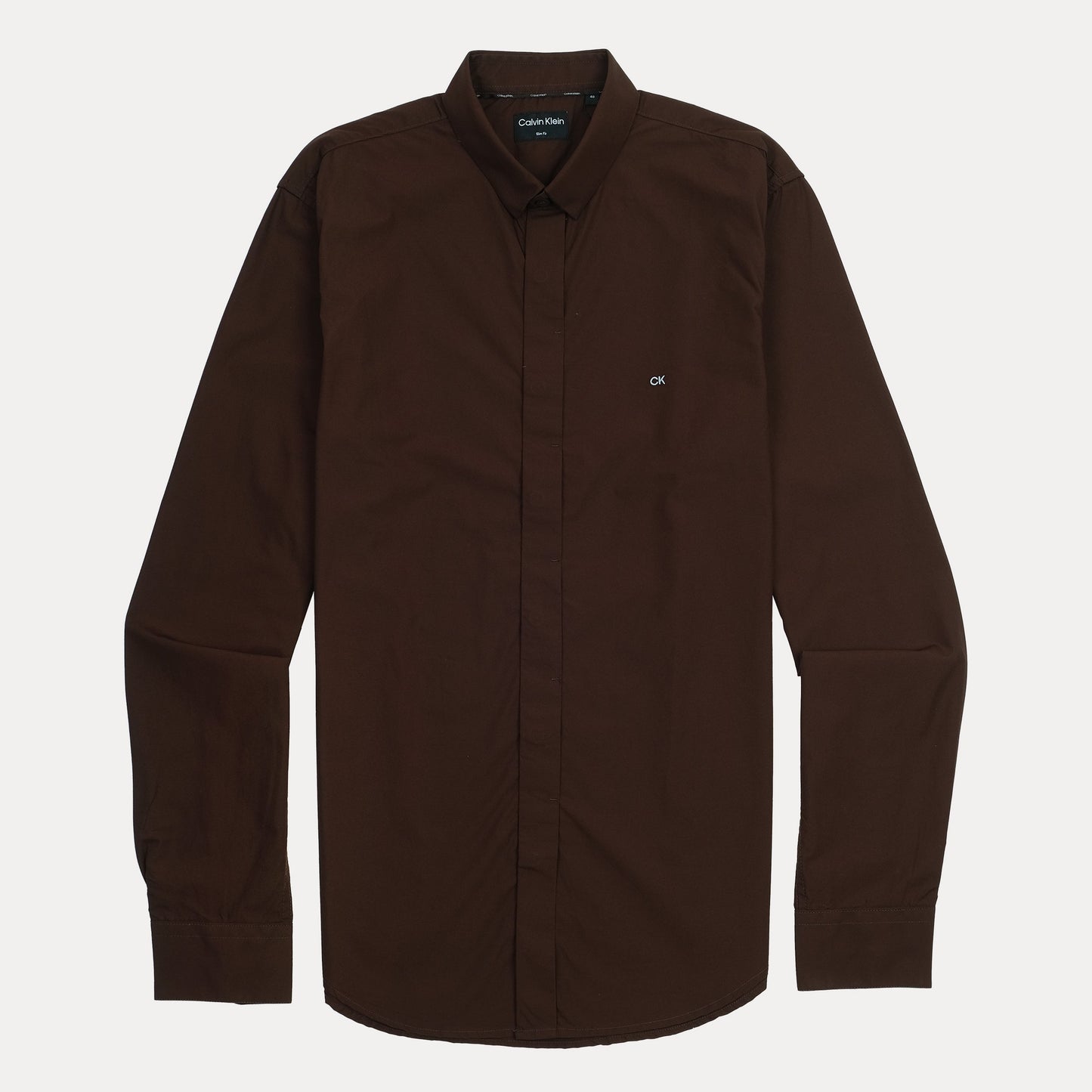 Calvin Klein Elegant Espresso Slim Fit Shirt