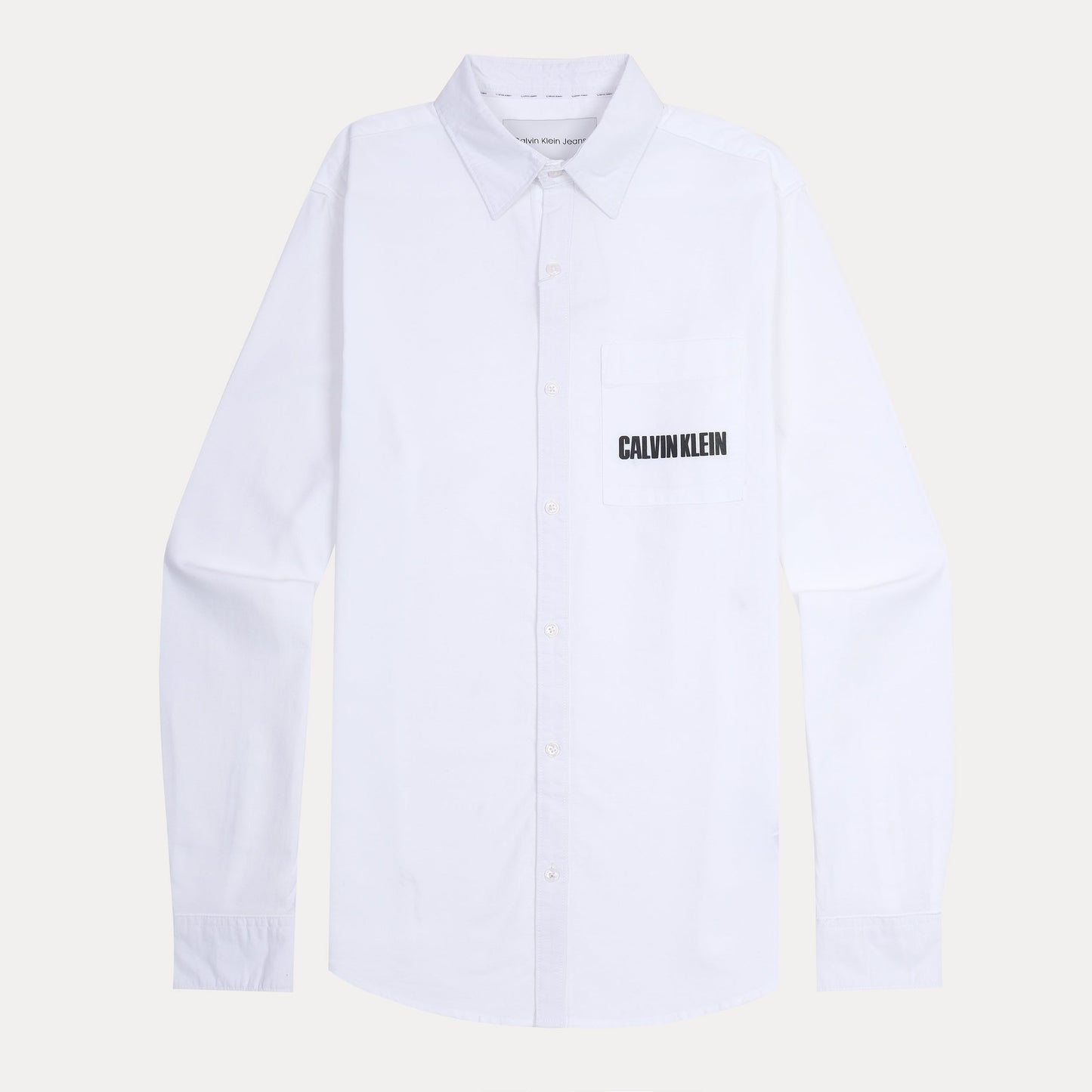 Calvin Klein Effortlessly Chic White Button-Up Shirt