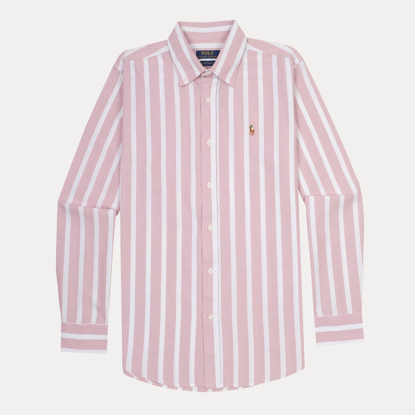 Polo Ralph Lauren Striped Elegance Shirt in Blush Whisper