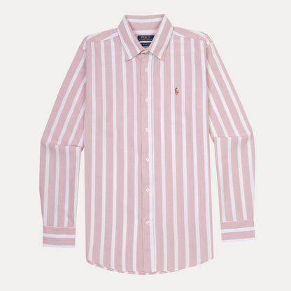 Polo Ralph Lauren Striped Elegance Shirt in Blush Whisper