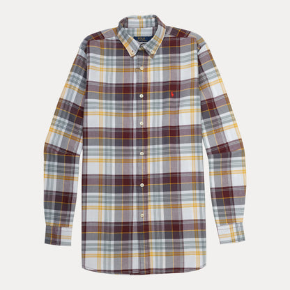 Polo Ralph Lauren Custom Fit Plaid Shirt in Autumn Harvest