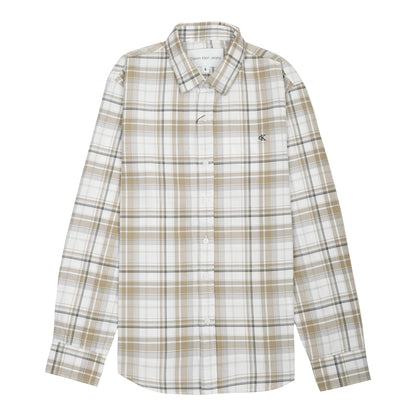 CALVIN KLEIN JEANS Prismatic Sand Tailored Fit Long Sleeve Check Shirt