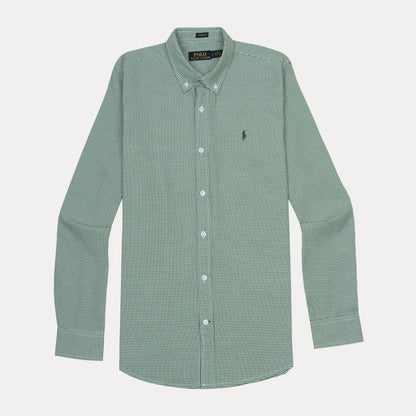 Polo Ralph Lauren Classic Fit Gingham Shirt in Enchanted Forest Green