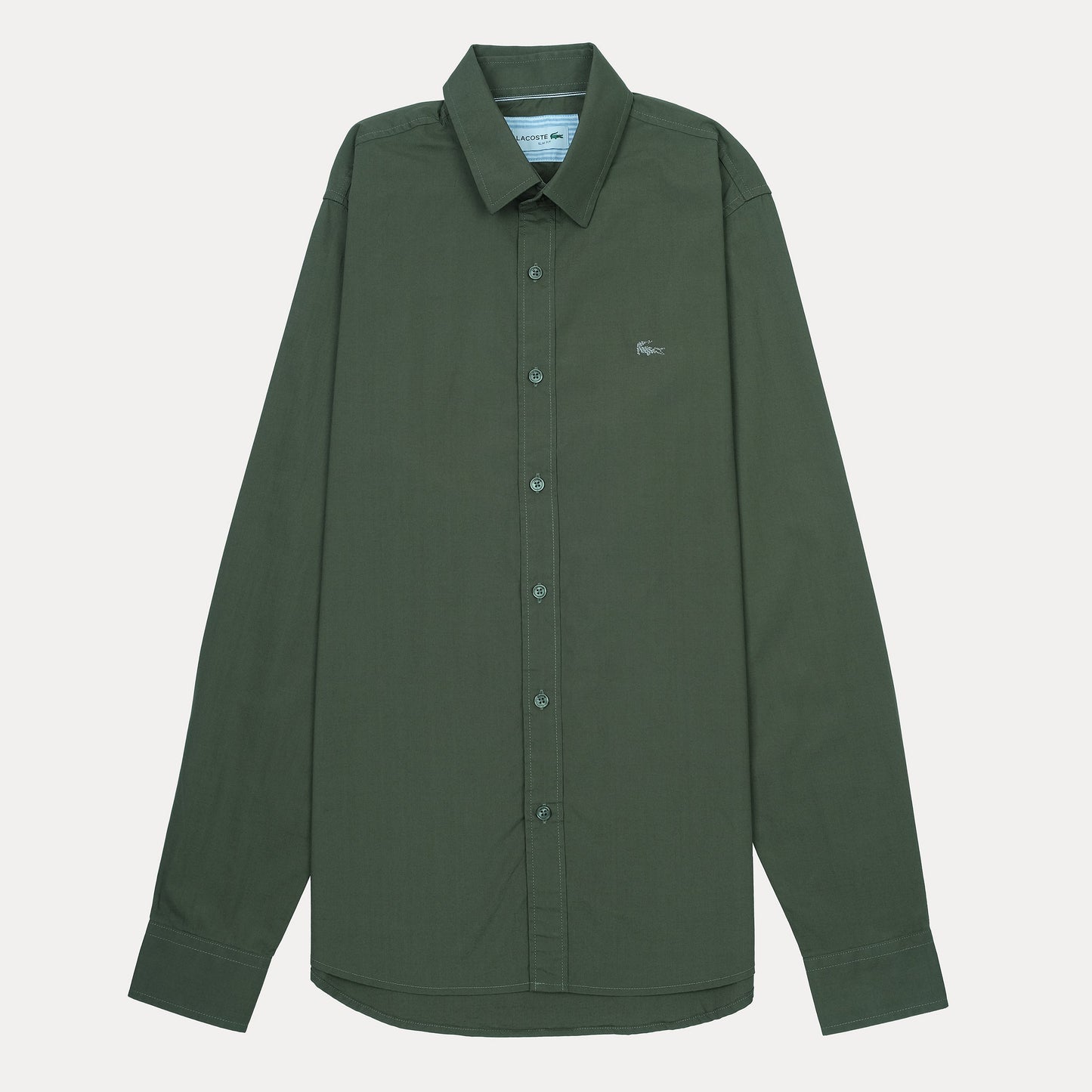 Lacoste Slim Fit Olive Green Elegance Shirt