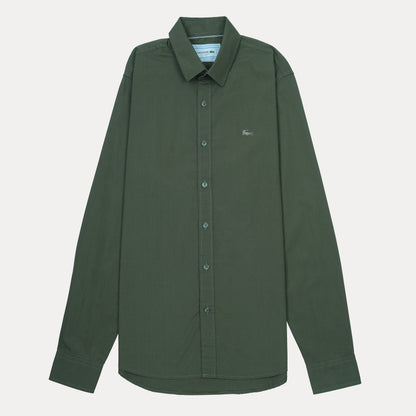Lacoste Slim Fit Olive Green Elegance Shirt