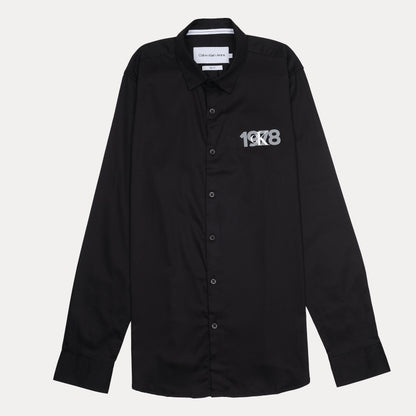 Calvin Klein Jeans 1978 Slim Fit Black Button-Up Shirt