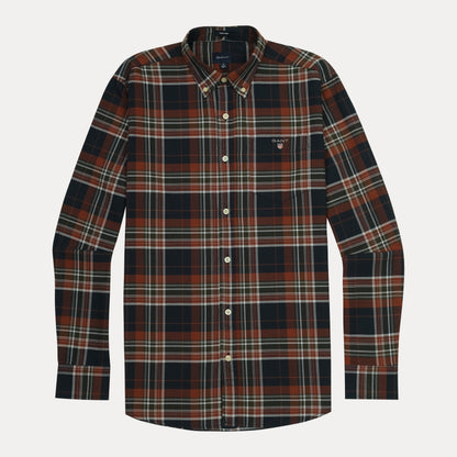 GANT Tech Prep Plaid Shirt in Rustic Autumn Hues