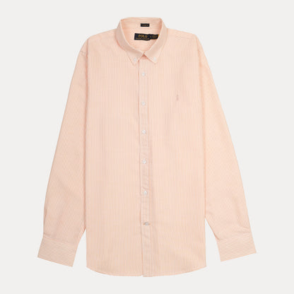 Polo Ralph Lauren Classic Fit Striped Shirt in Peachy Sunrise