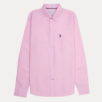 U.S. Polo Assn. Tailored Fit Cotton Shirt in Blushing Pink