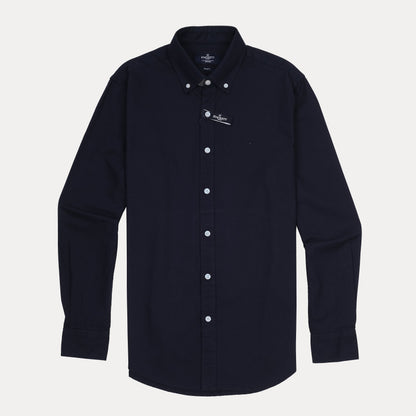 HACKETT Elegant Midnight Blue Slim Fit Shirt