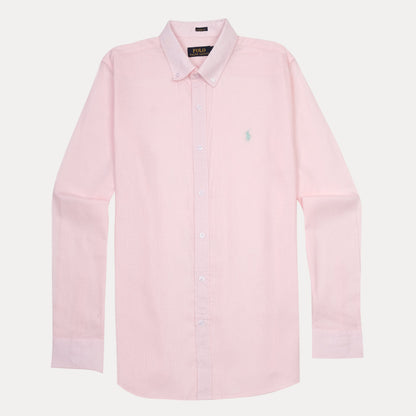 Polo Ralph Lauren Classic Fit Linen Shirt in Blush Blossom