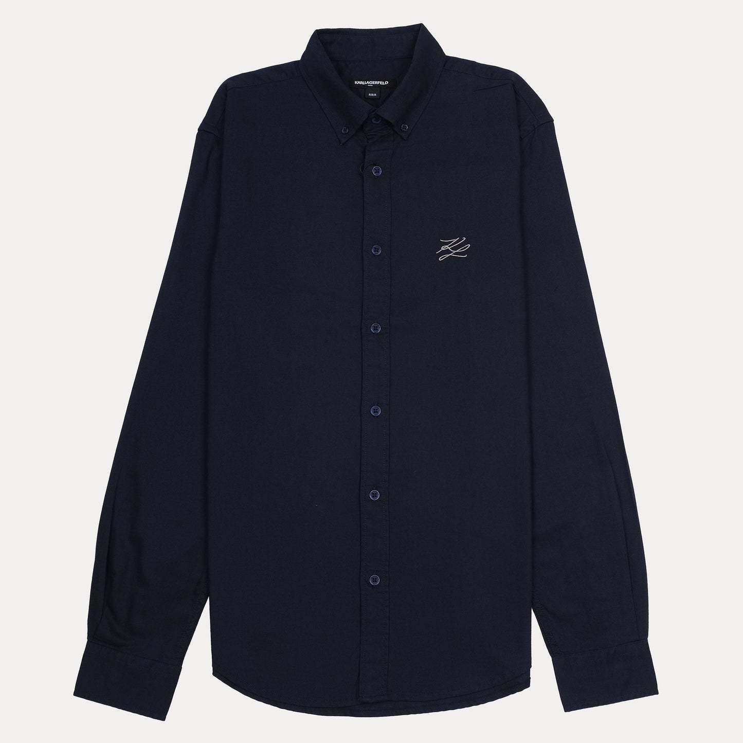 KARL LAGERFELD Elegant Midnight Blue Button-Up Shirt