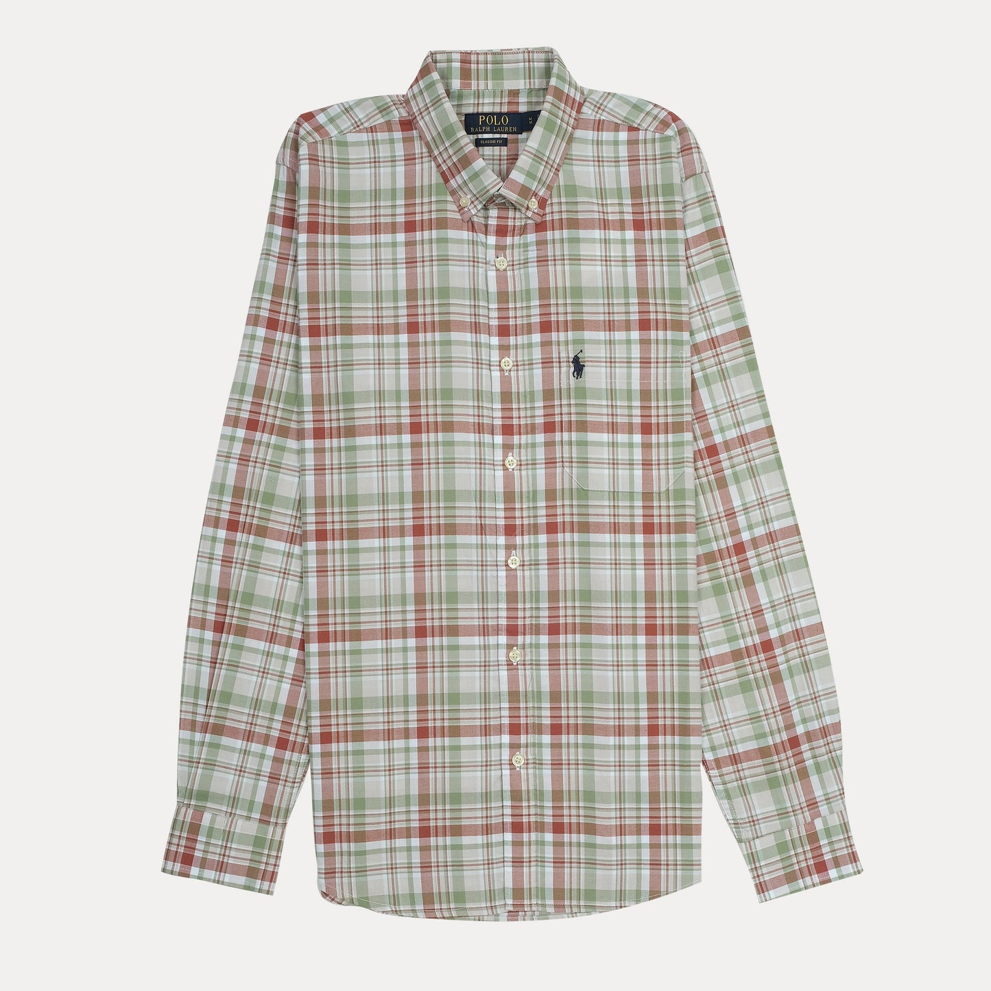 POLO RALPH LAUREN Rustic Sage Classic Fit Long Sleeve Plaid Shirt