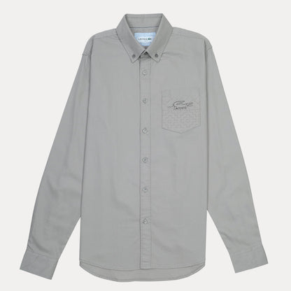 Lacoste Elegant Slate Button-Up Shirt