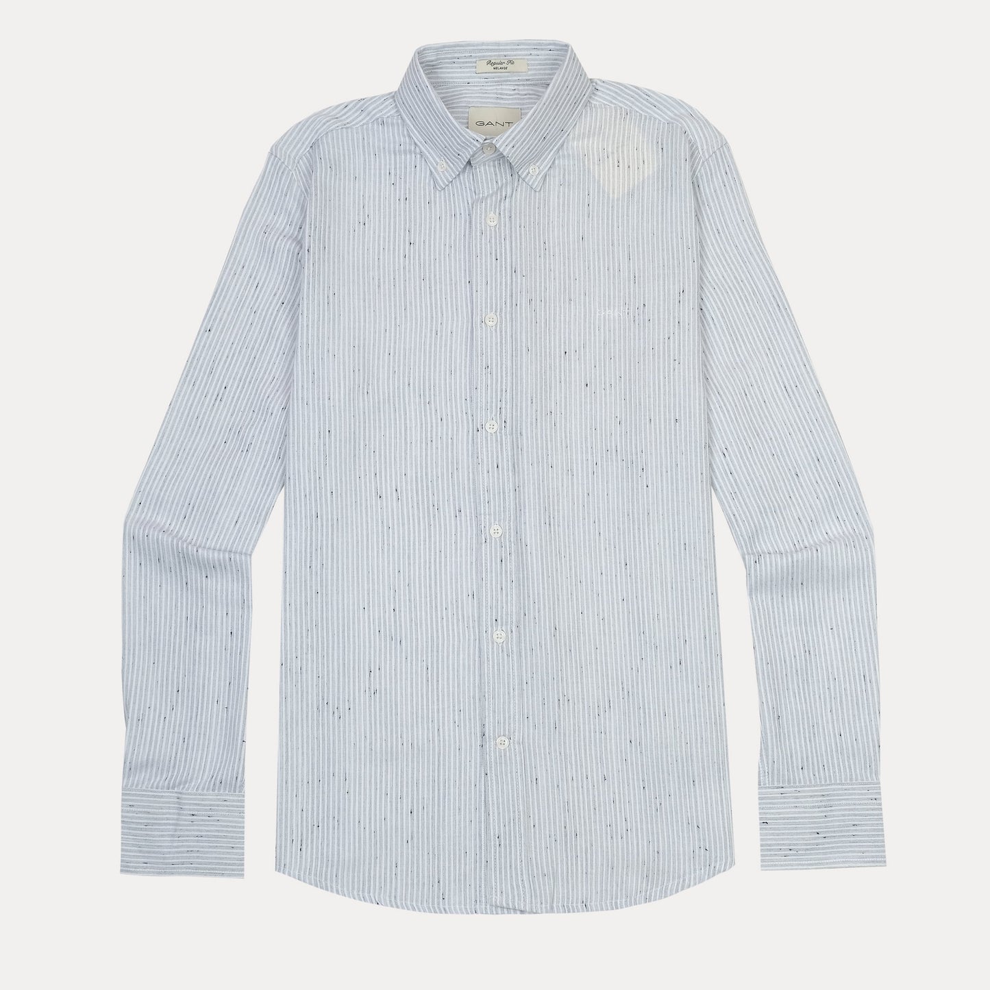 [Mélange Slub Linen] GANT Melange Striped Elegance Shirt in Soft Sky