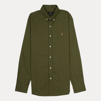 RALPH LAUREN Prismatic Sage Custom Fit Long Sleeve Shirt