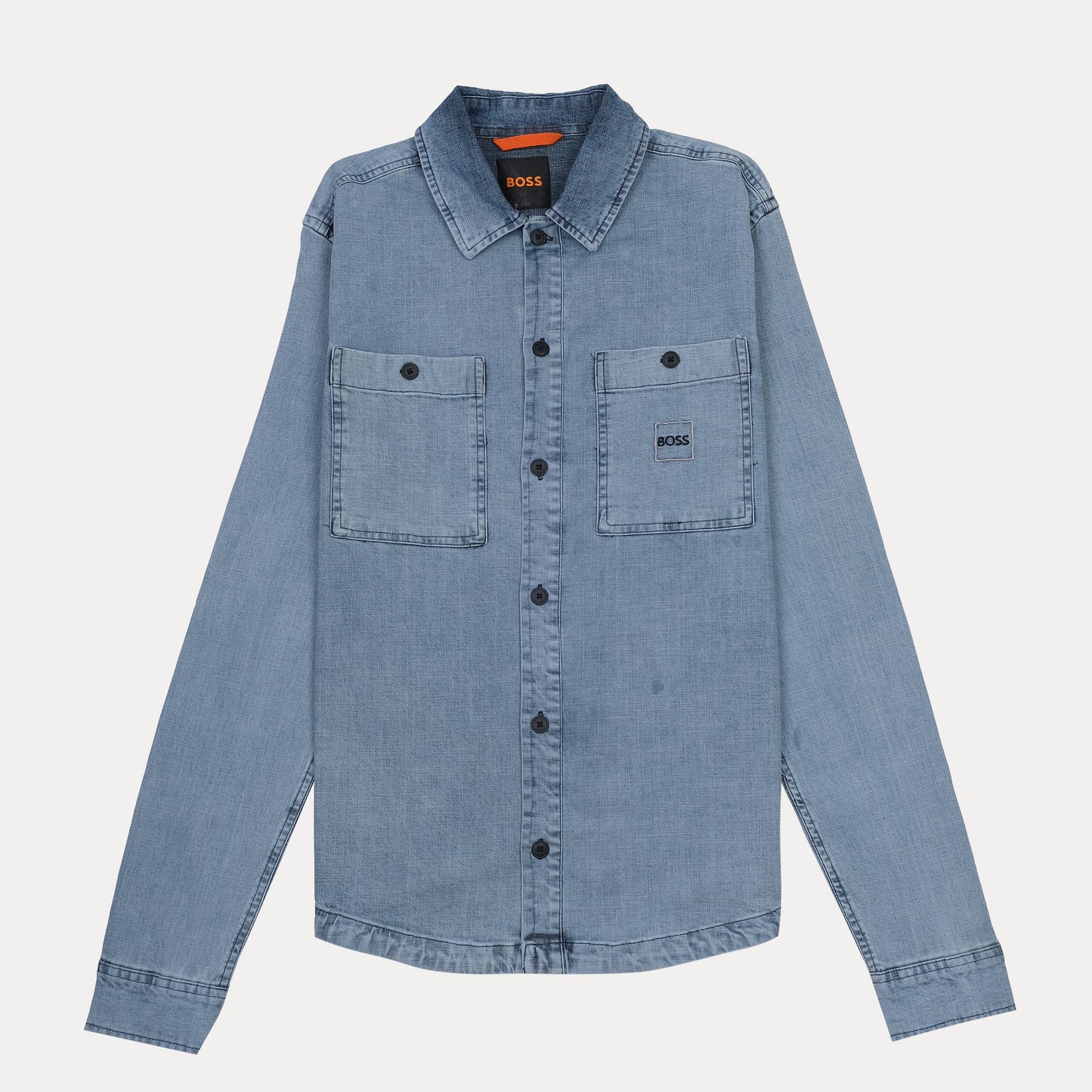 BOSS Effortlessly Chic Denim Shirt in Serene Sky