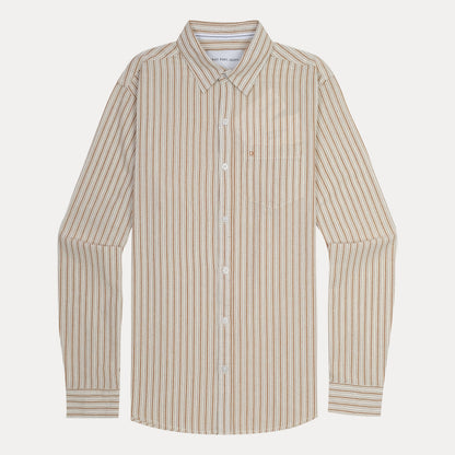 Calvin Klein Jeans Striped Elegance Shirt in Warm Sand