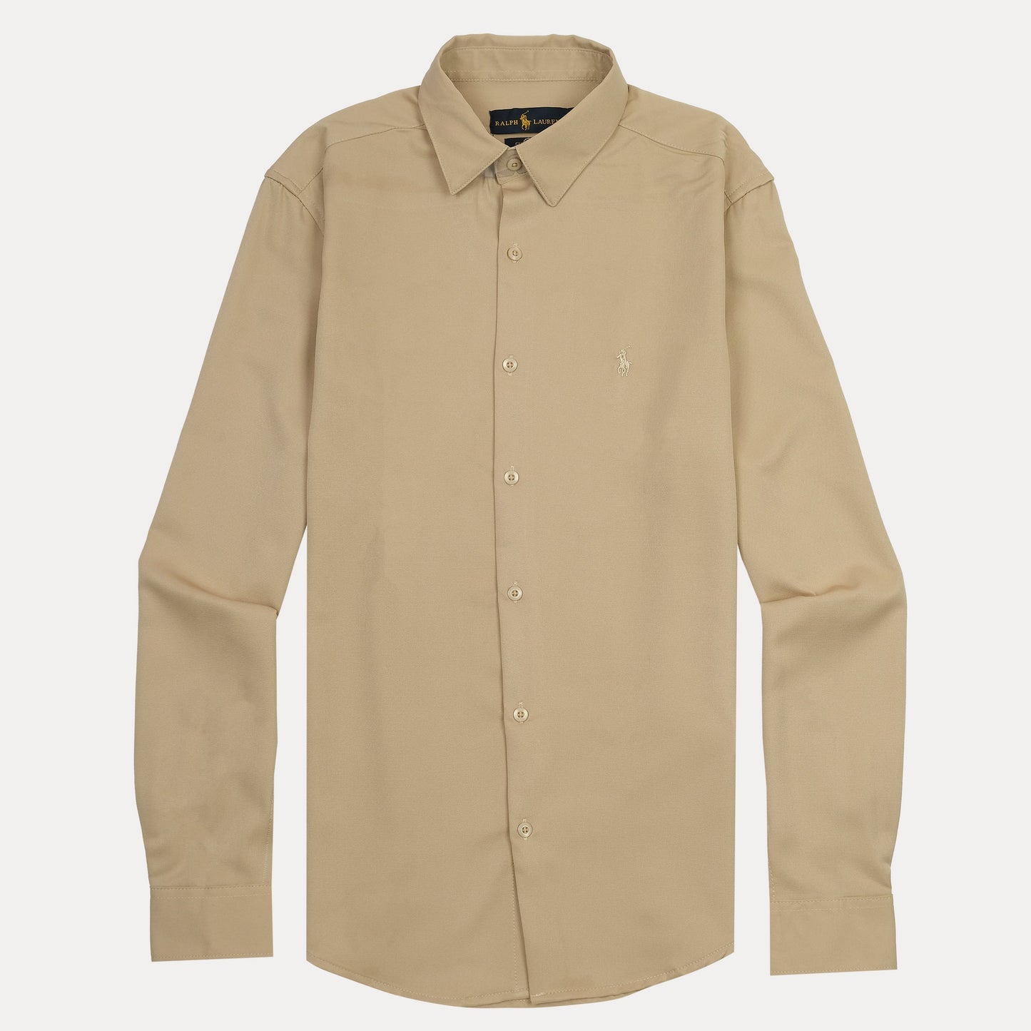 Polo Ralph Lauren Elegant Sandstone Button-Up Shirt