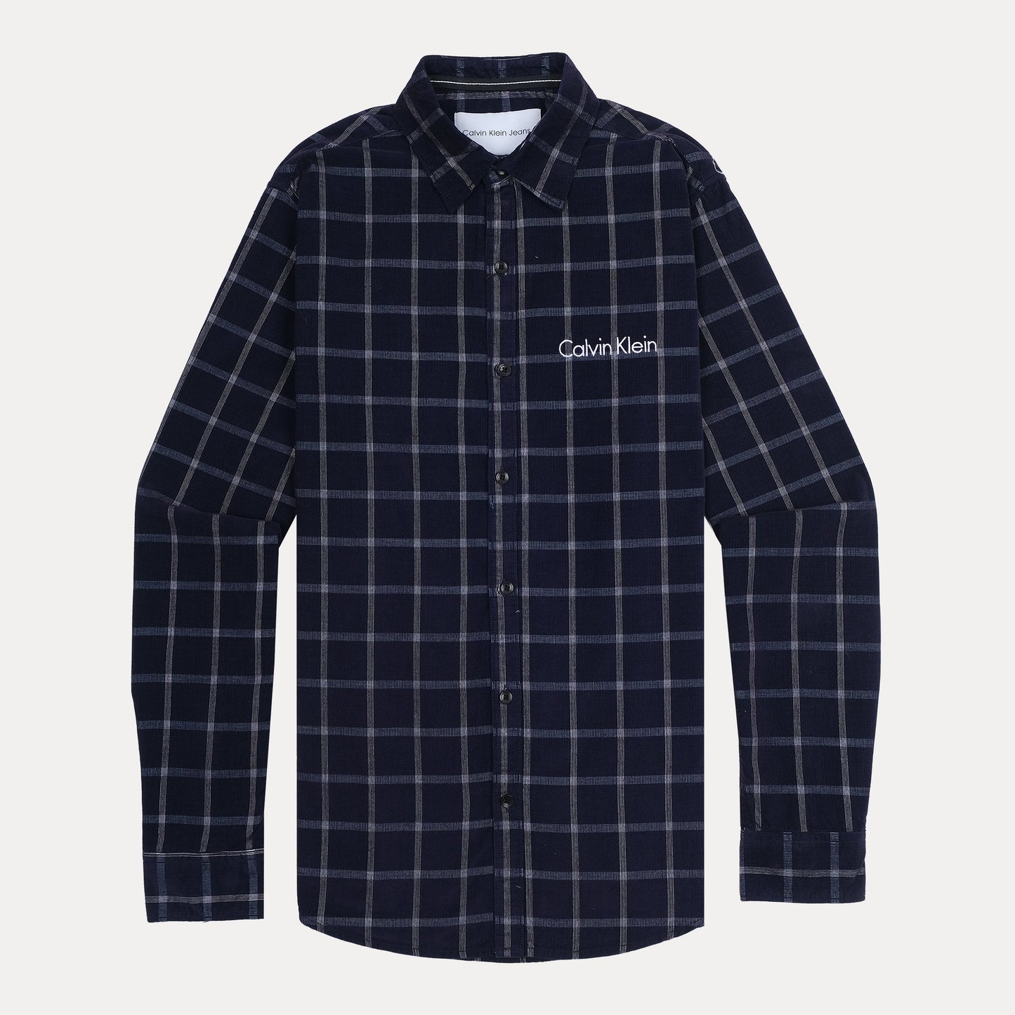 Calvin Klein Cozy Checkered Flannel Shirt in Midnight Plaid