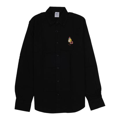 BROOKS BROTHERS Radiant Onyx Whisper Slim Fit Long Sleeve Shirt