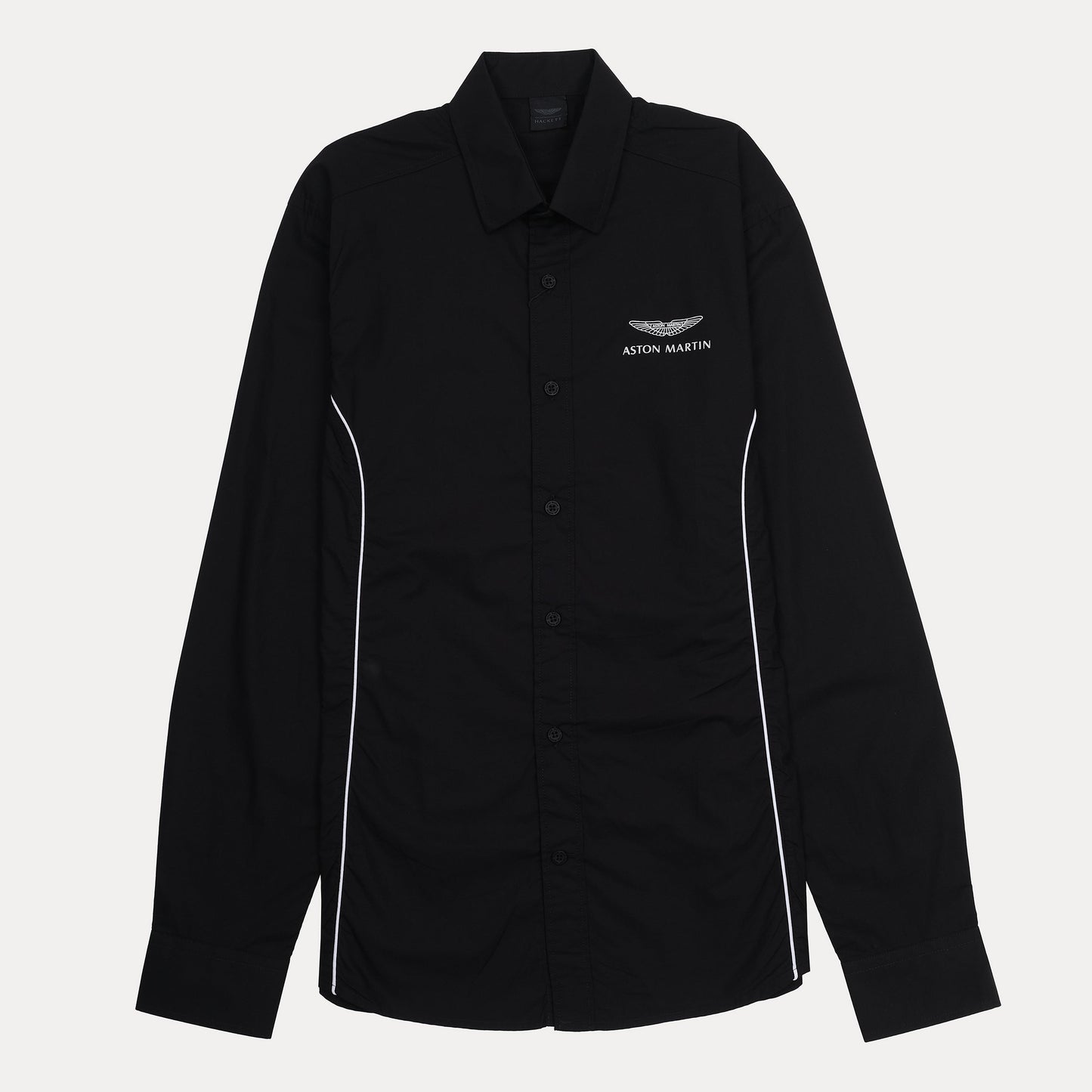 Hackett Aston Martin Luxe Black Button-Up Shirt