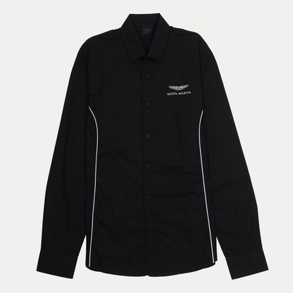 Hackett Aston Martin Luxe Black Button-Up Shirt