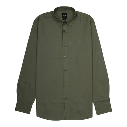 Armani Exchange Olive Whisper Long Sleeve Shirt