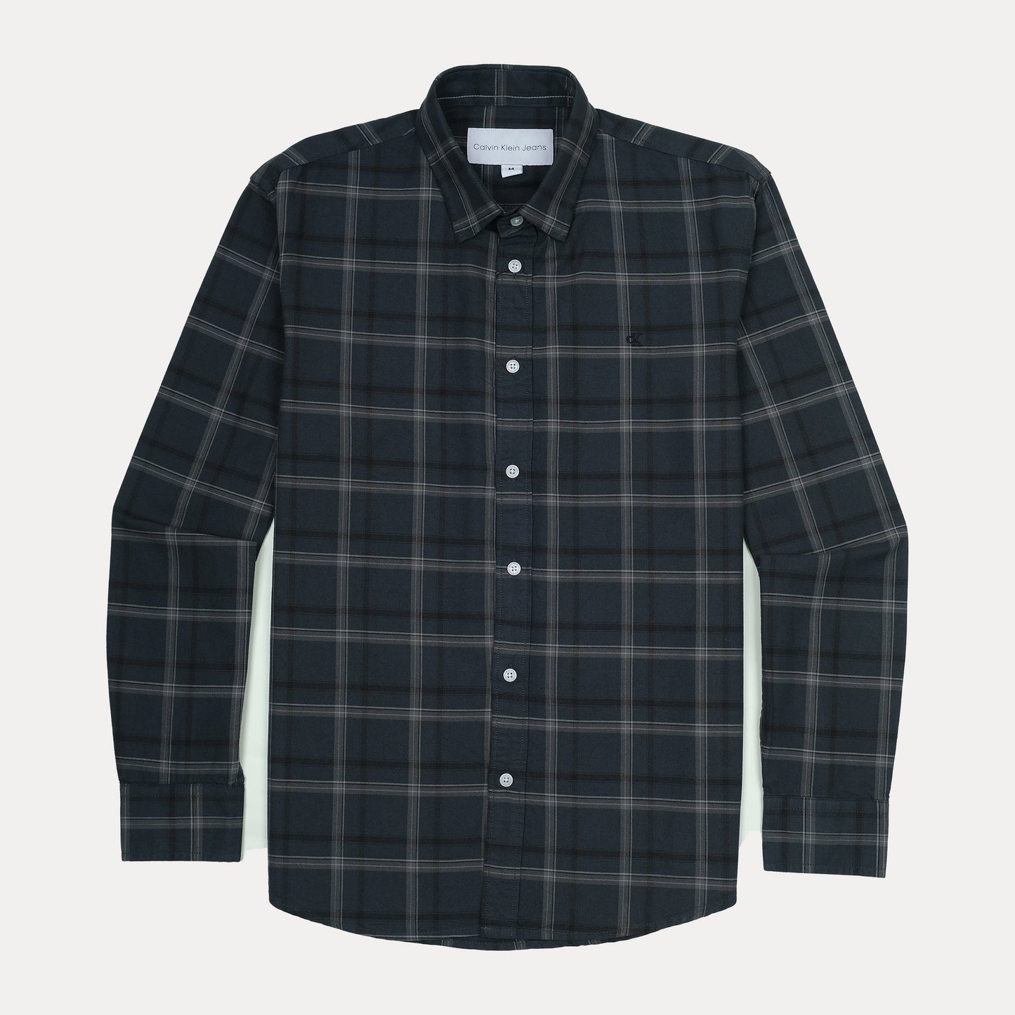 Calvin Klein Jeans Sophisticated Slate Plaid Shirt