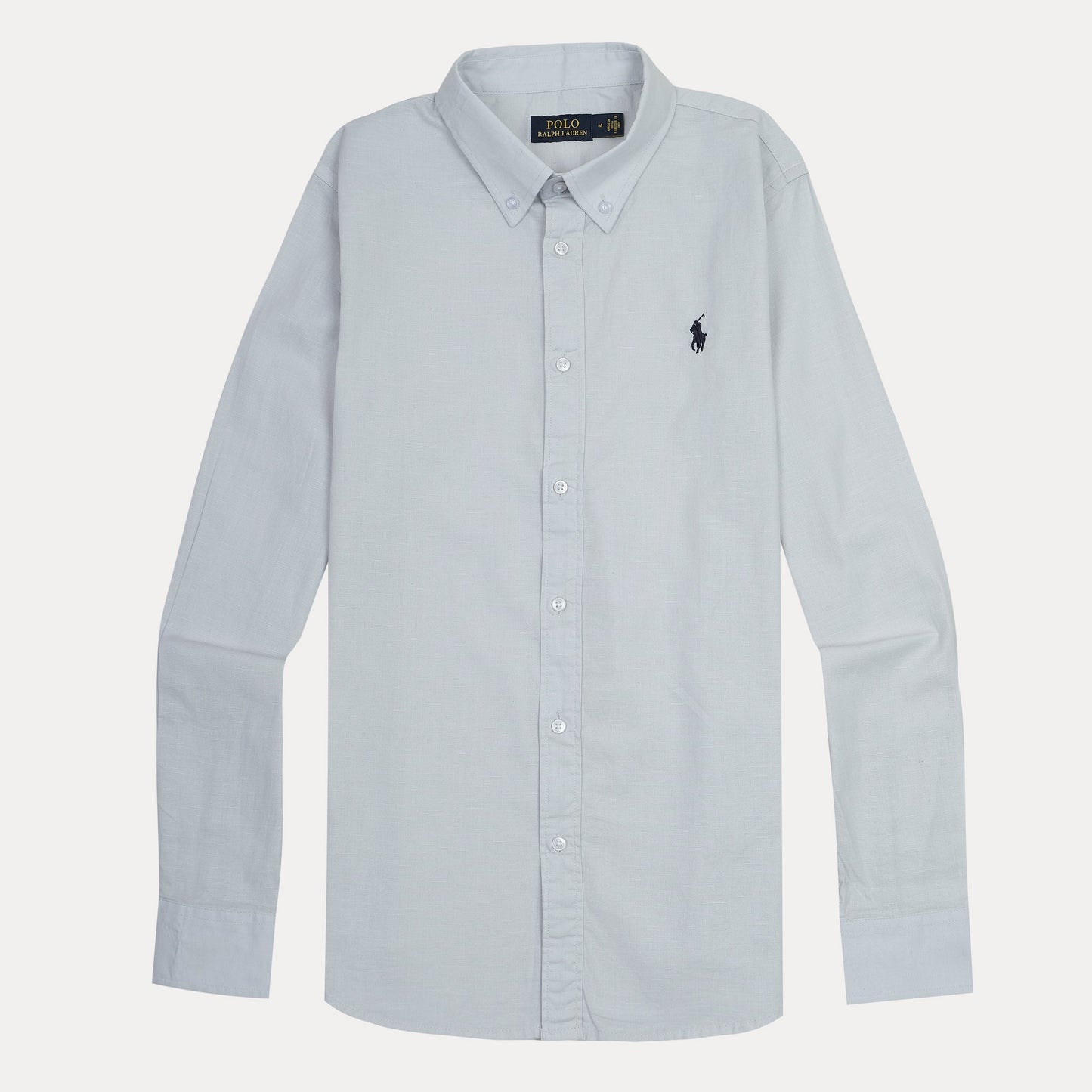 Polo Ralph Lauren SLIM FIT Button-Down Shirt in Light Grey